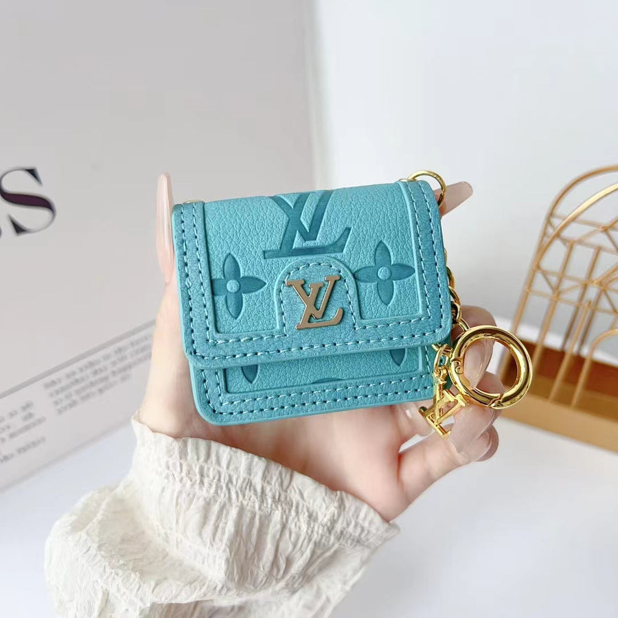 Monogrammed AirPods Case Cover with Keychain