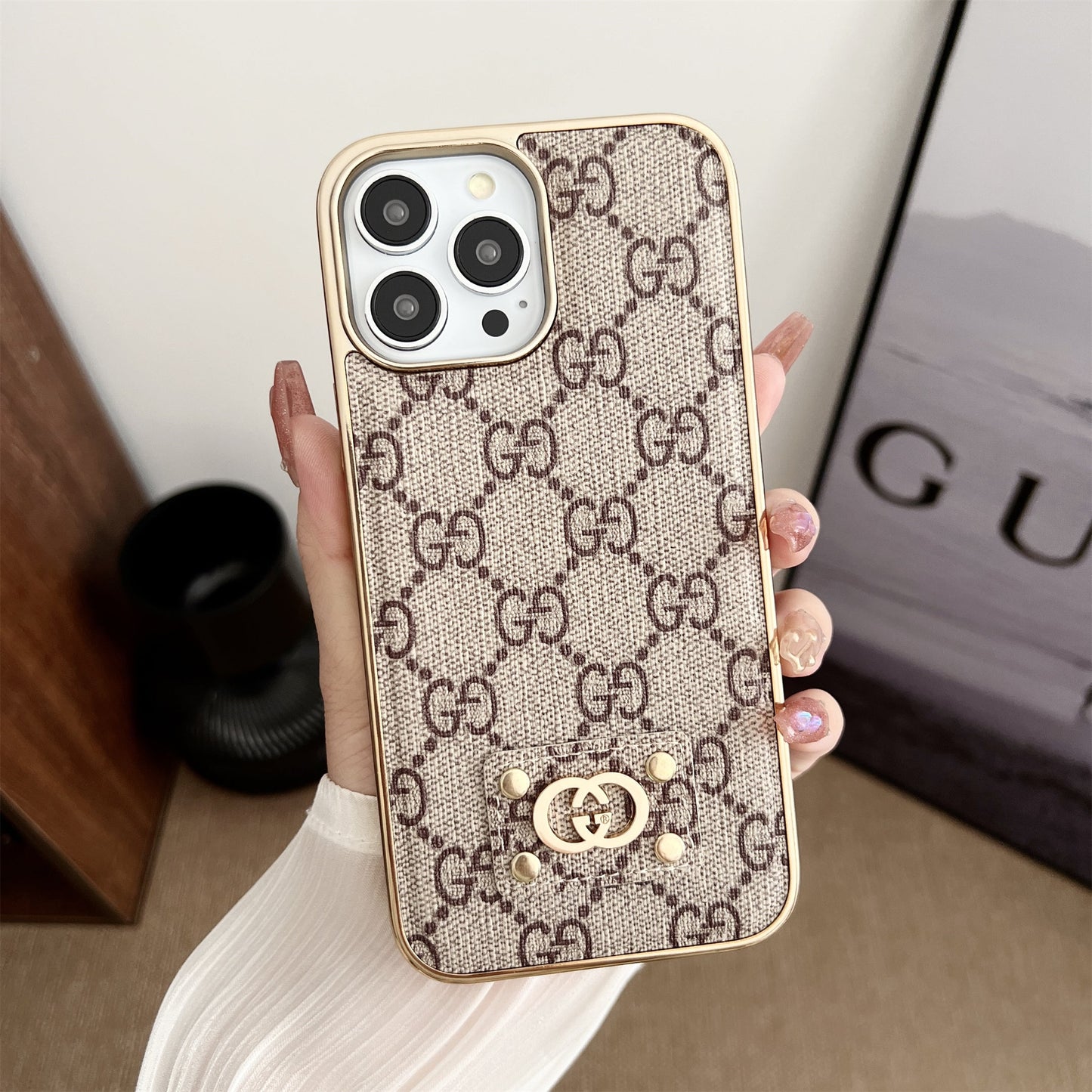 Gucci iPhone 17 Air case – monogram magsafe shockproof GG monogram designer phone cover