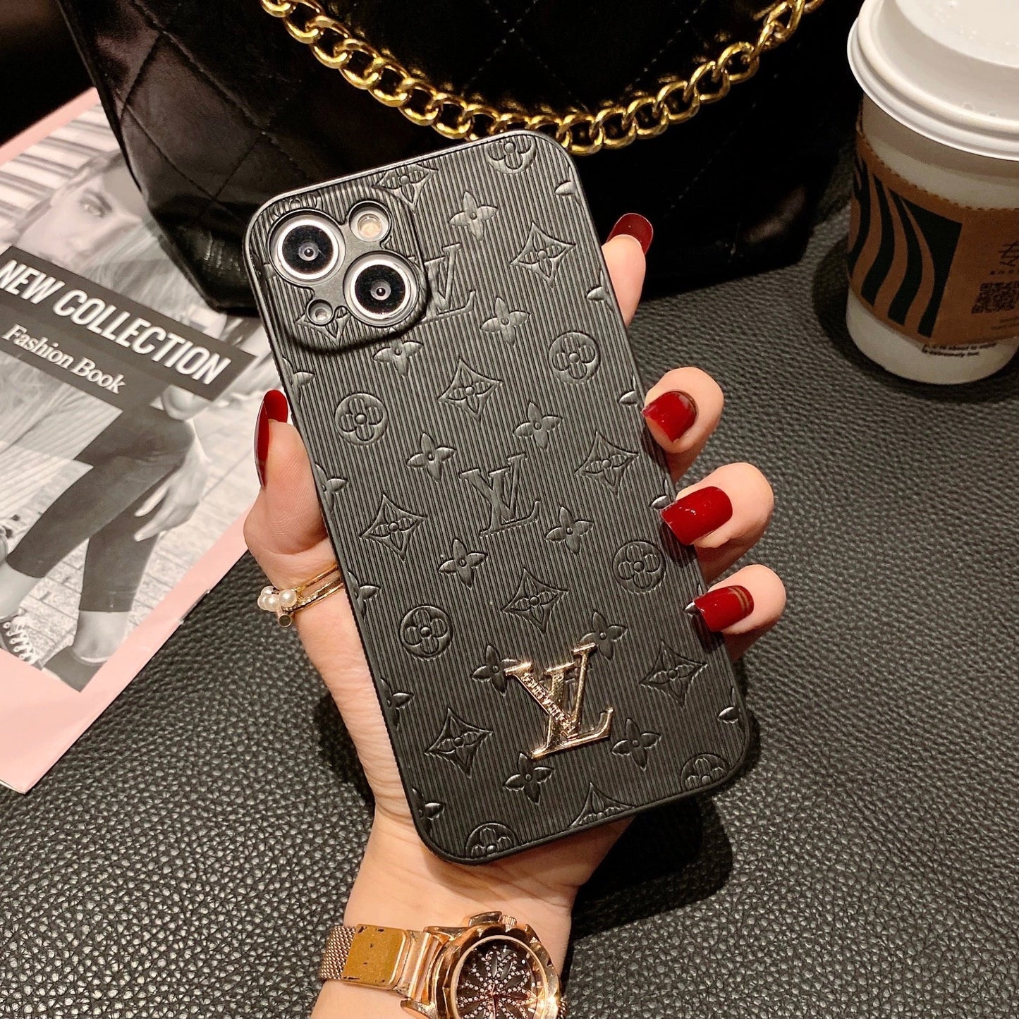 Louis Vuitton iPhone 14 case – monogram designer premium LV monogram designer phone cover