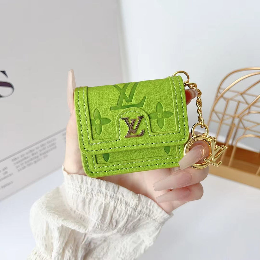 Monogrammed AirPods Case Cover with Keychain