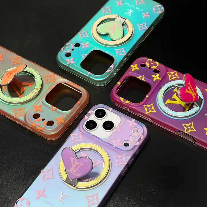 Louis Vuitton Colorful Heart Magnetic Holder For iPhone 17-13