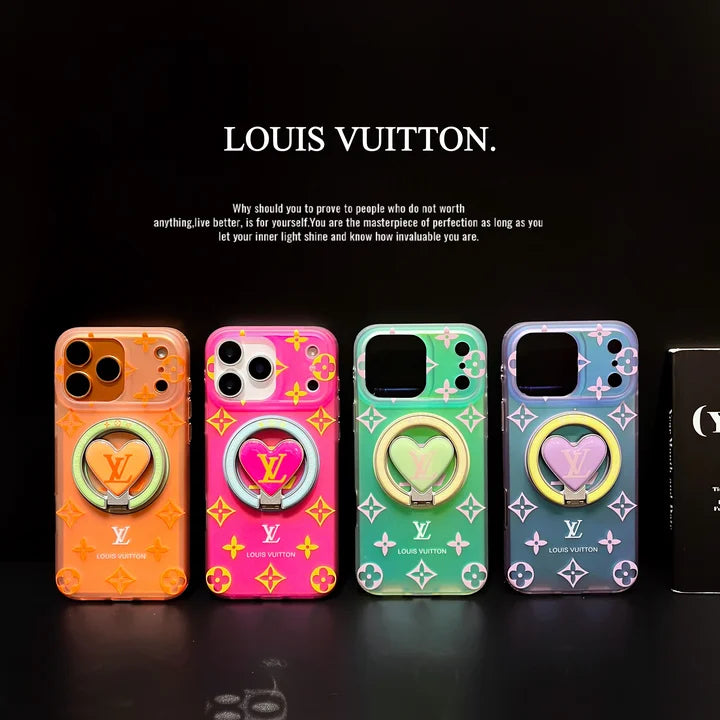 Louis Vuitton Colorful Heart Magnetic Holder For iPhone 17-13