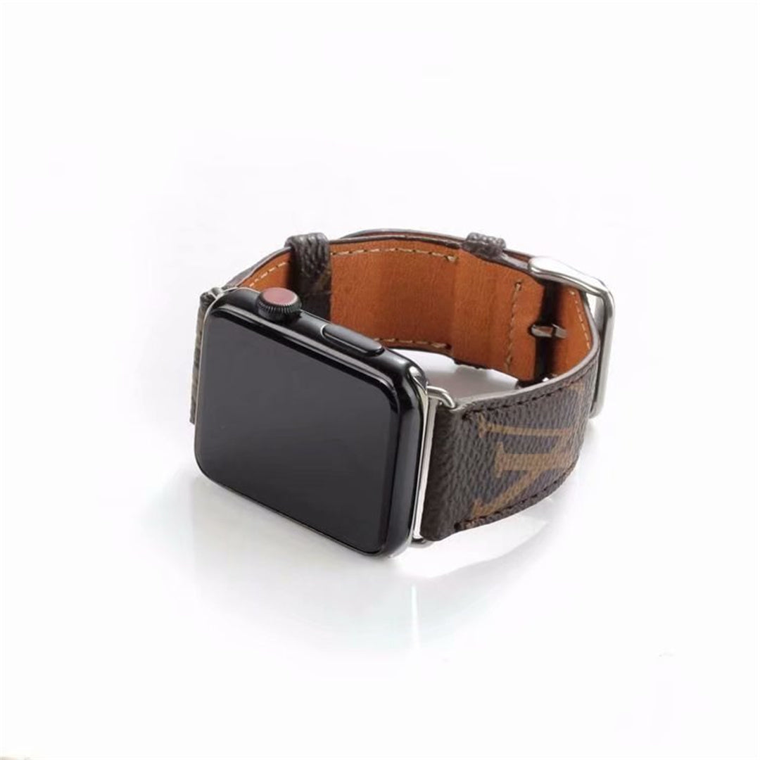 Louis Vuitton Brown Luxury Classic Strap For Apple Watch