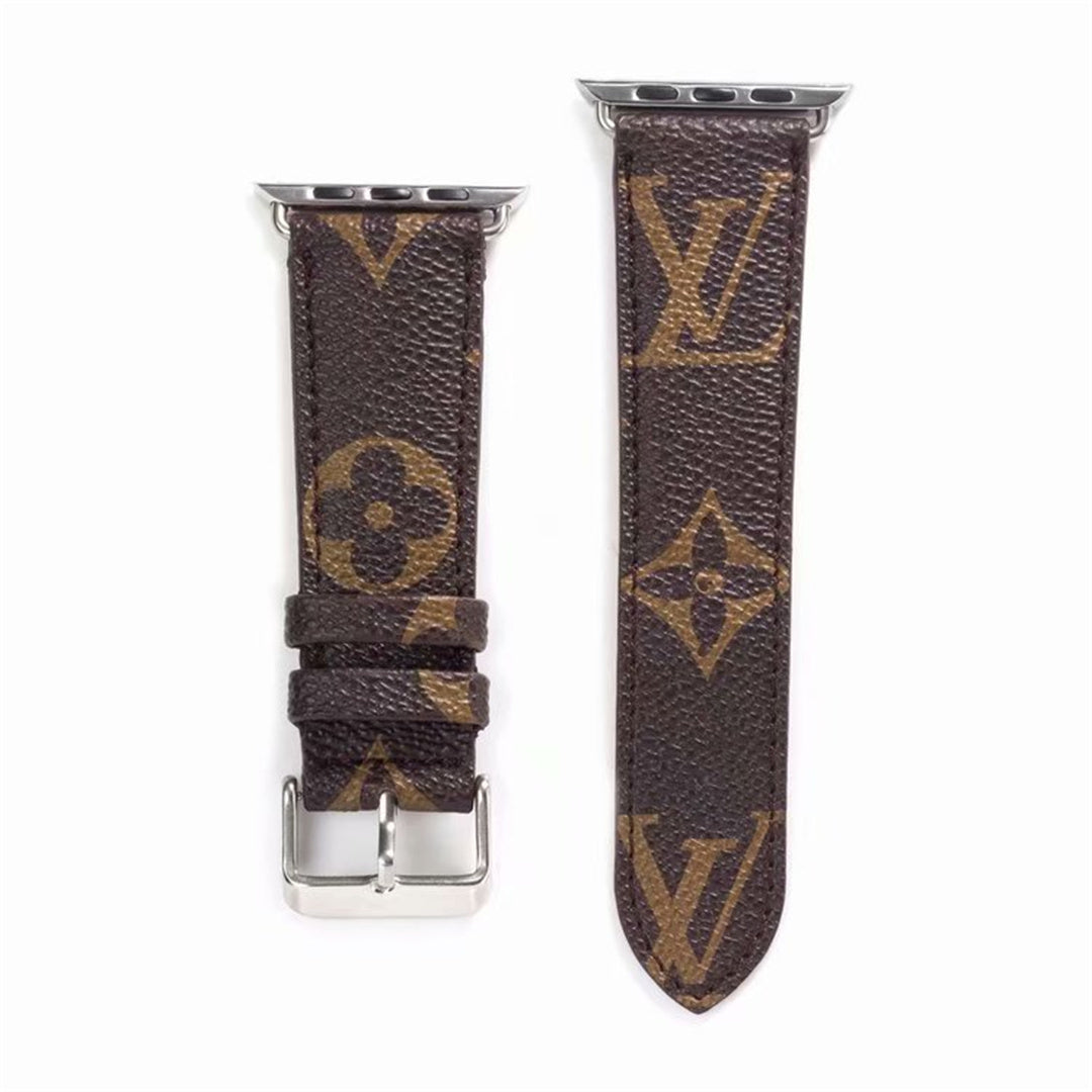 Louis Vuitton Brown Luxury Classic Strap For Apple Watch