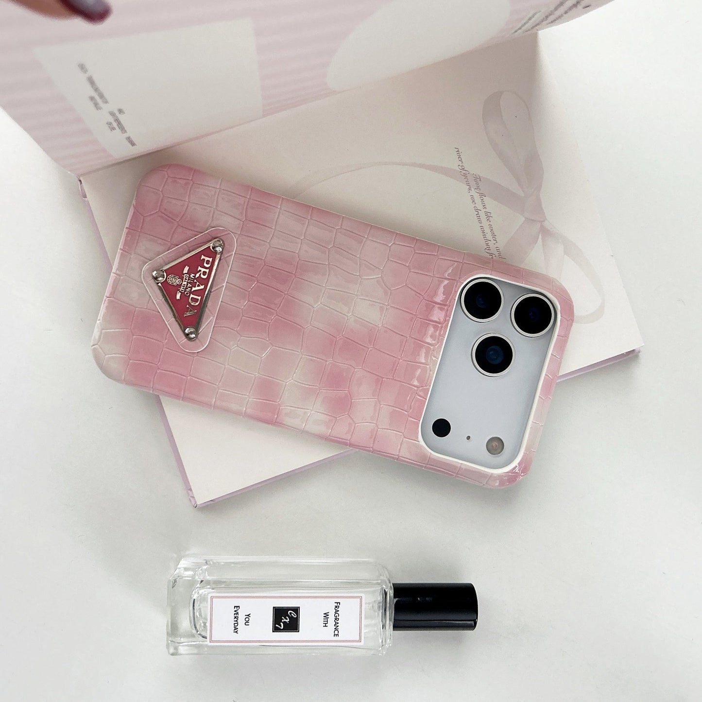 Elegant Prada Apple iPhone Case For iPhone 17 / 16 / 15 / 14