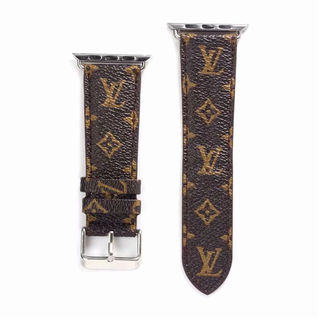 Louis Vuitton Brown Luxury Classic Strap For Apple Watch