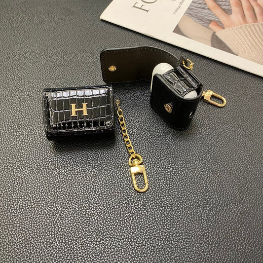 Luxury Hermes Leather AirPods Protective Case