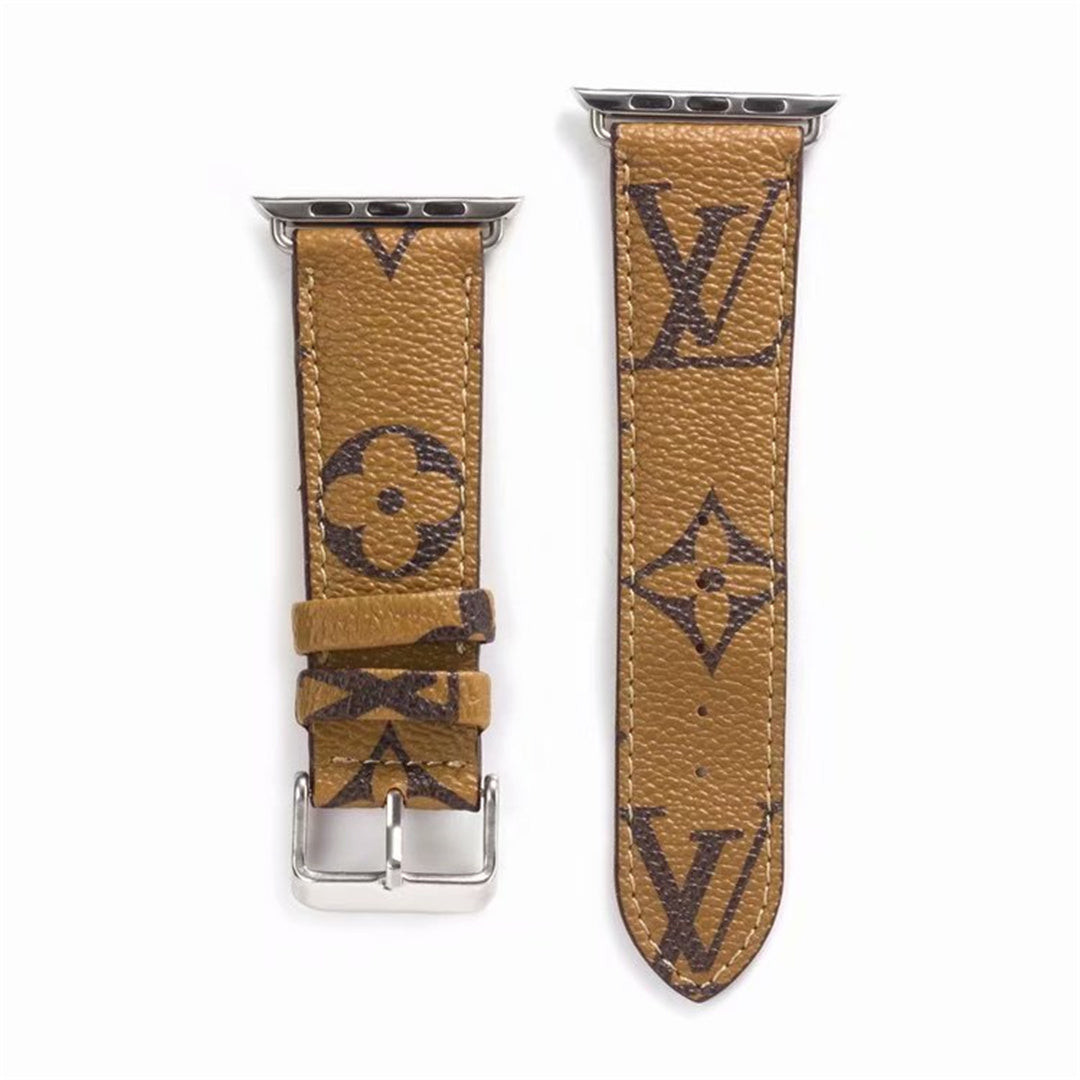 Louis Vuitton Brown Luxury Classic Strap For Apple Watch