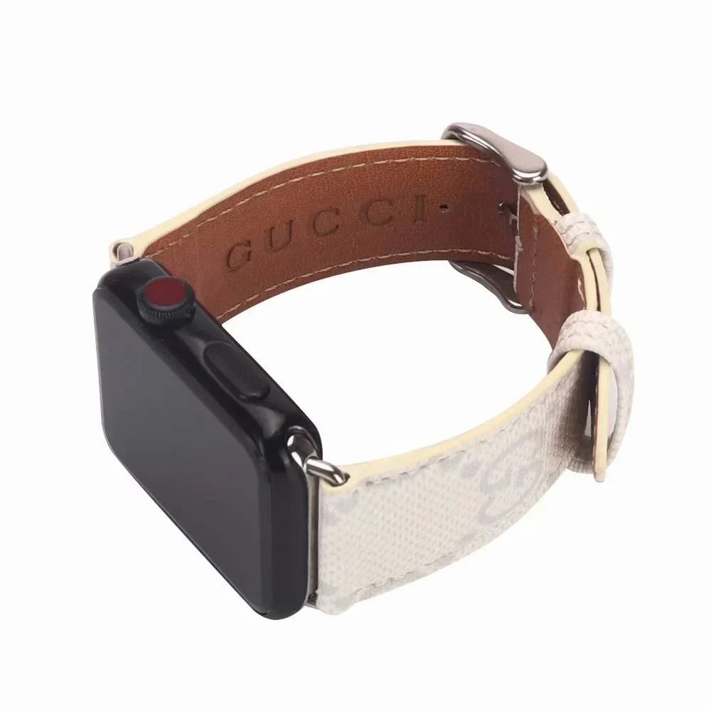 Gucci Luxury Leather Apple Watch Band