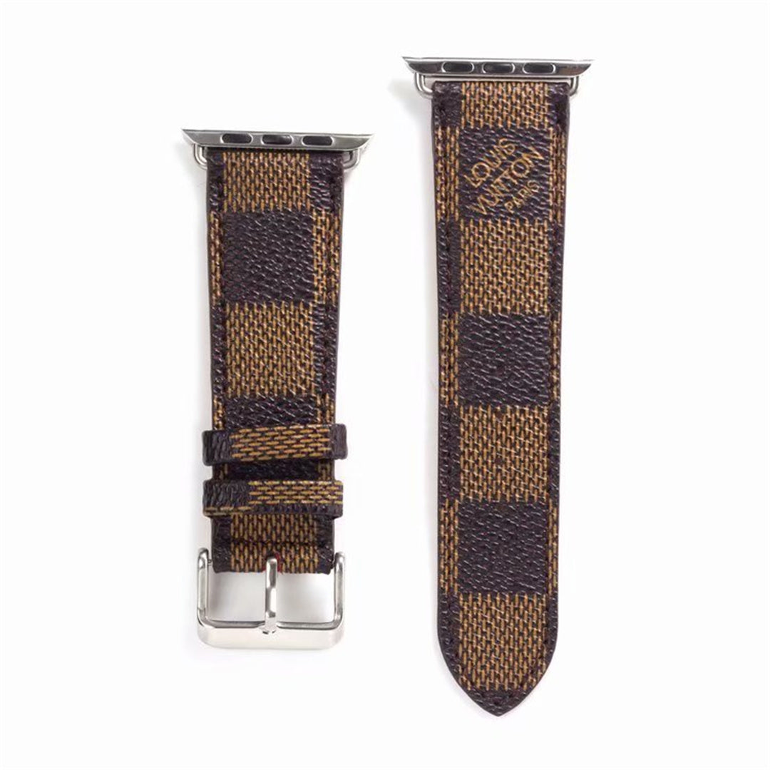 Louis Vuitton Brown Luxury Classic Strap For Apple Watch