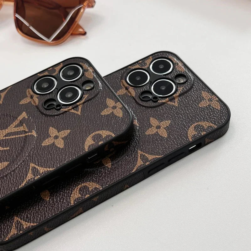 Louis Vuitton Inspired MagSafe iPhone Case for iPhone 16 / 15 / 14 – Designer Luxury Style