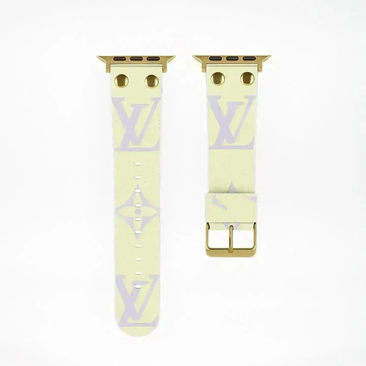 Louis Vuitton Apple Watch Band Monogram with Gold