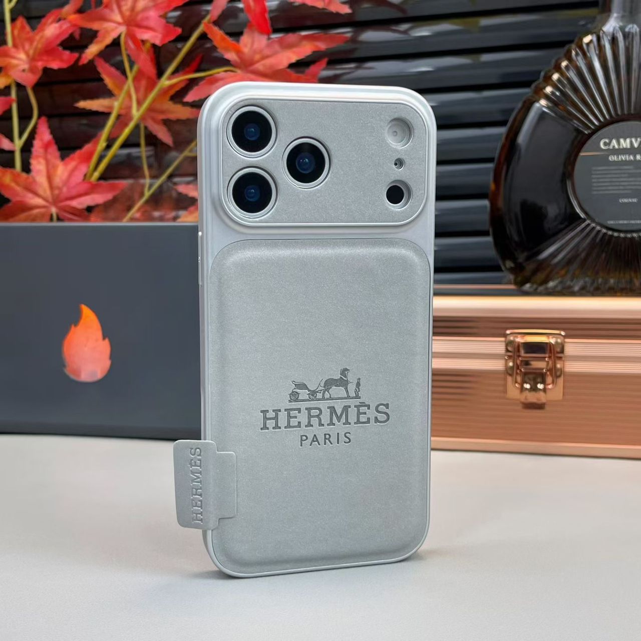 Hermes Premium Leather iPhone Case – Luxury Protection