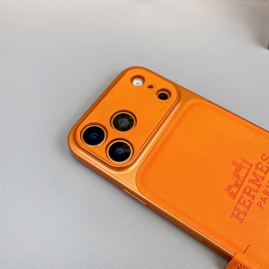 Hermes Premium Leather iPhone Case – Luxury Protection