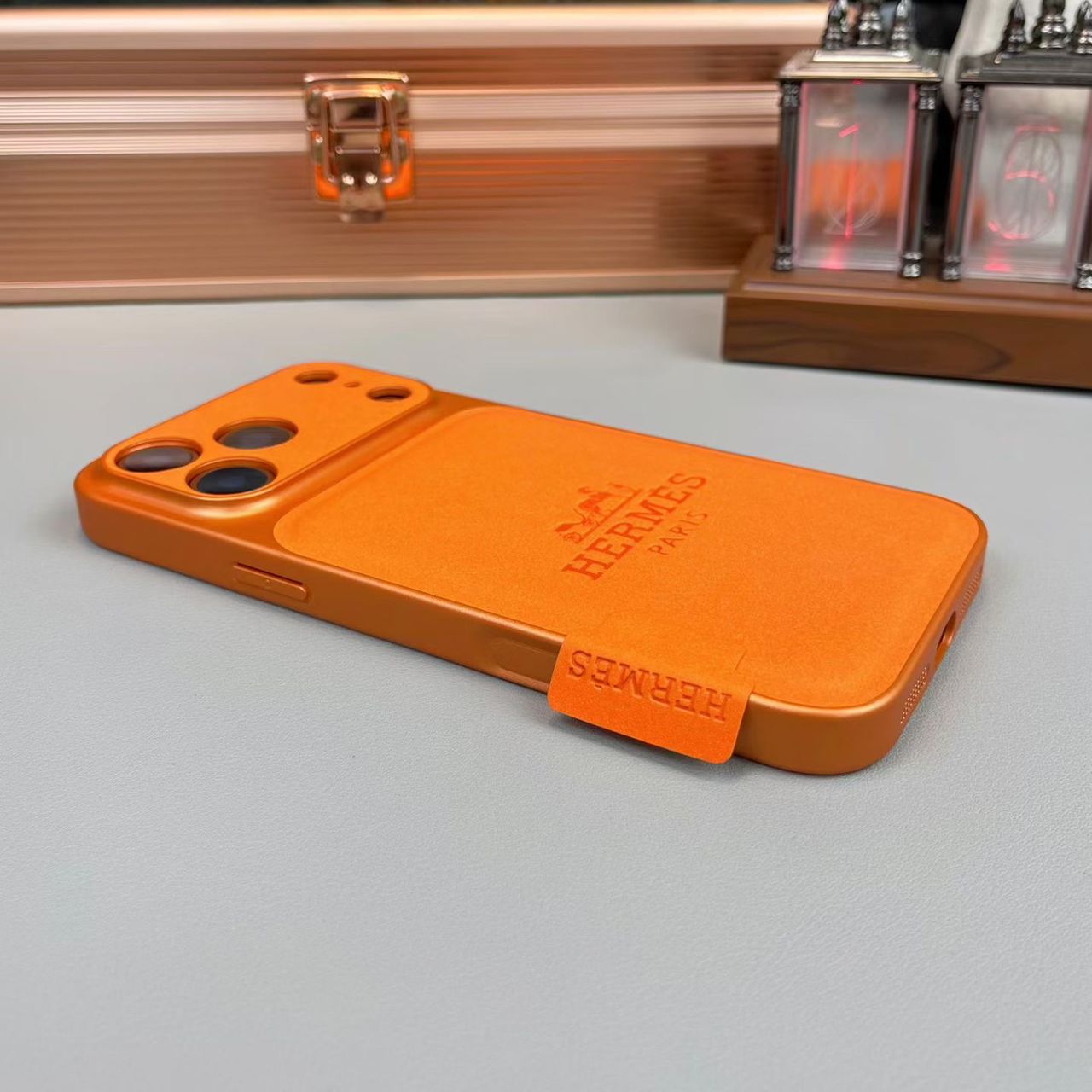 Hermes Premium Leather iPhone Case – Luxury Protection