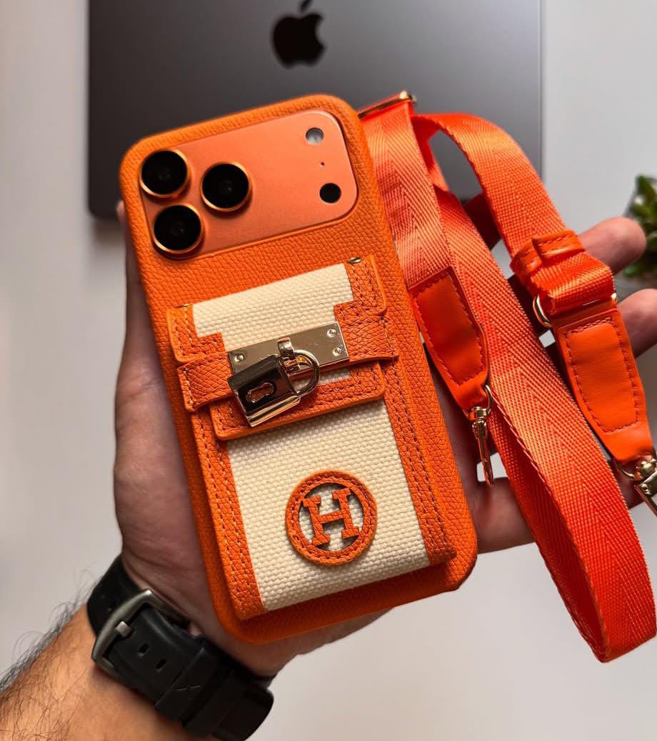 Hermes Luxury Leather Phone Case For iPhone 17-12