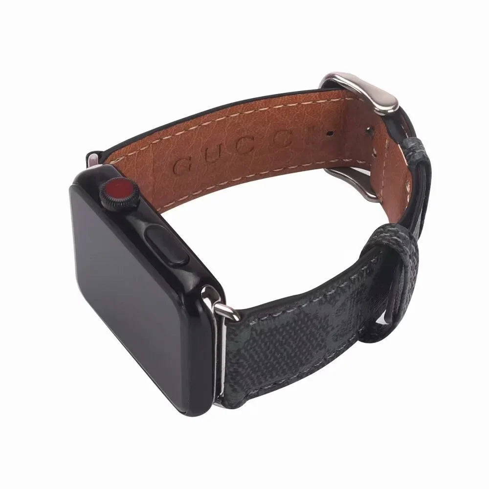 Gucci Luxury Leather Apple Watch Band