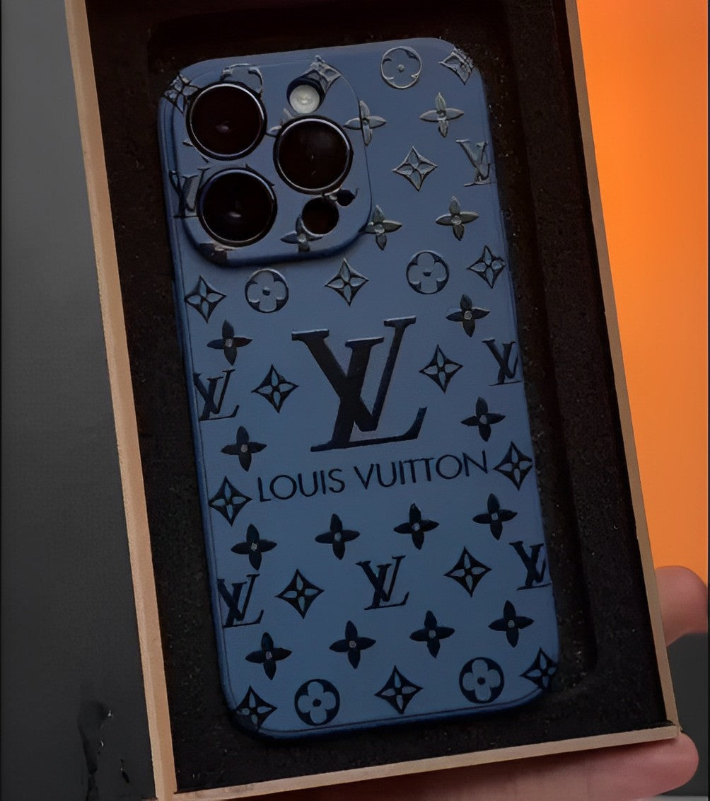 Louis Vuitton iPhone 13 case – monogram leather slim LV monogram designer phone cover