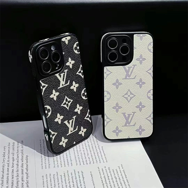 Louis Vuitton iPhone 13 case – monogram leather slim LV monogram designer phone cover