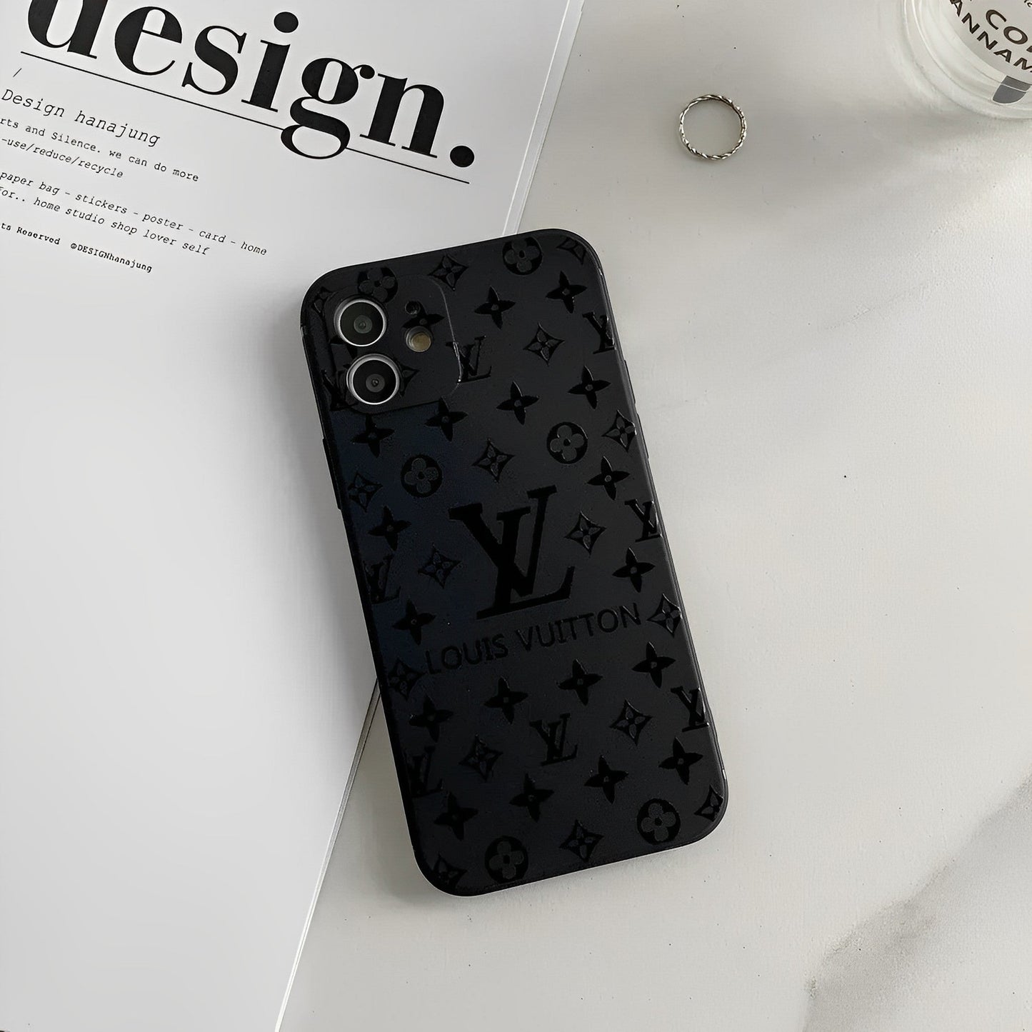 Louis Vuitton iPhone 13 case – monogram premium leather LV monogram designer phone cover