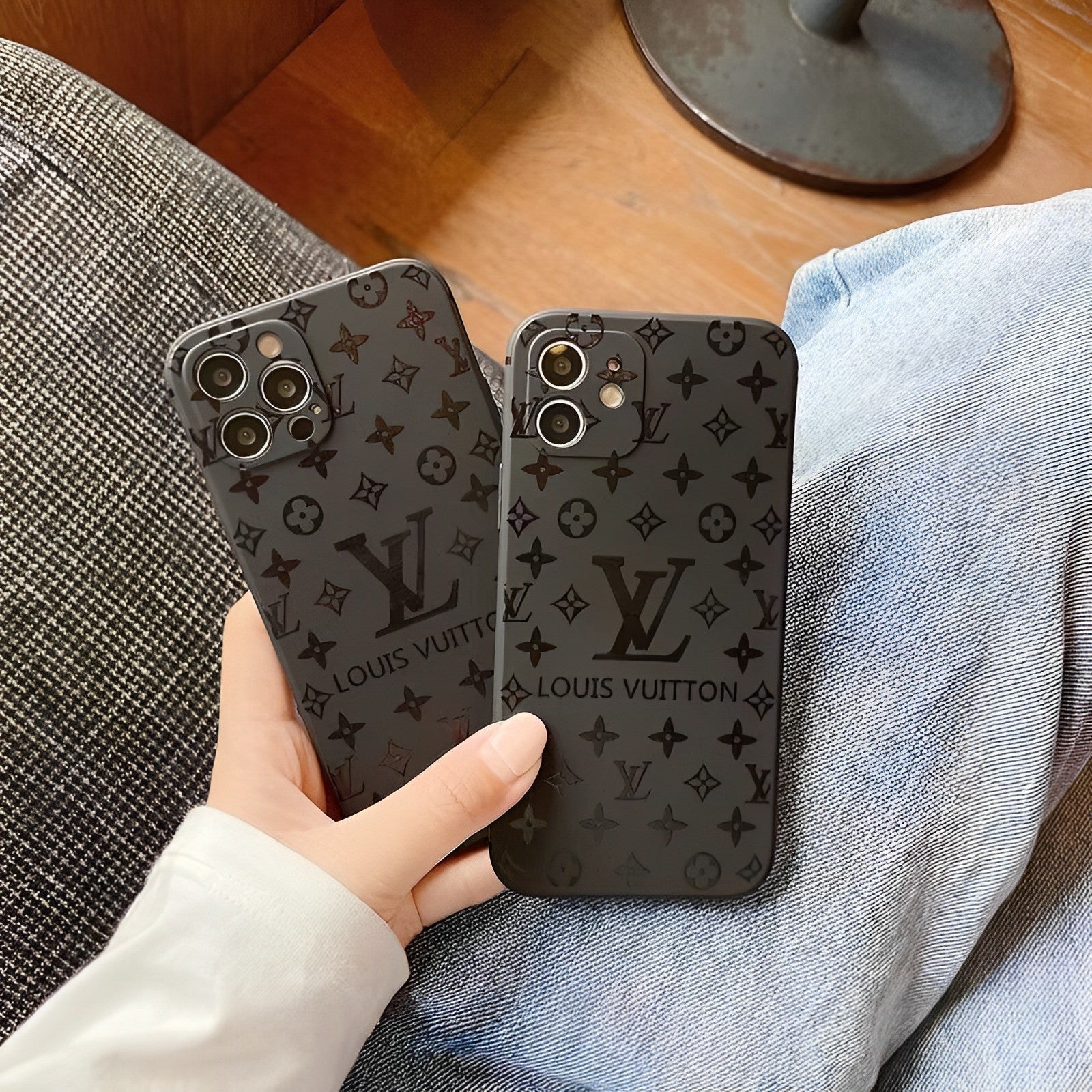 Louis Vuitton iPhone 13 case – monogram premium leather LV monogram designer phone cover