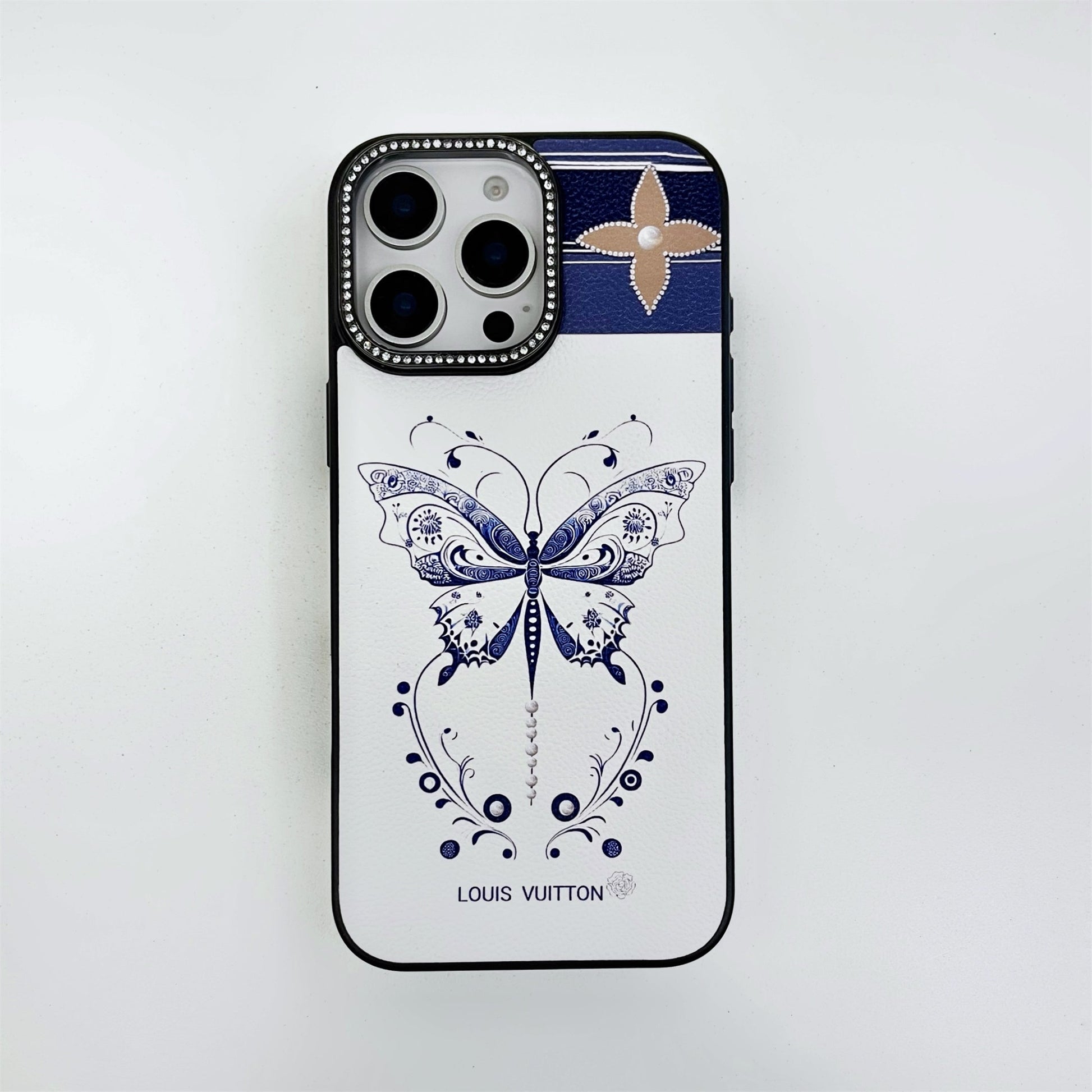 Louis Vuitton iPhone 14 case – monogram leather slim LV monogram designer phone cover