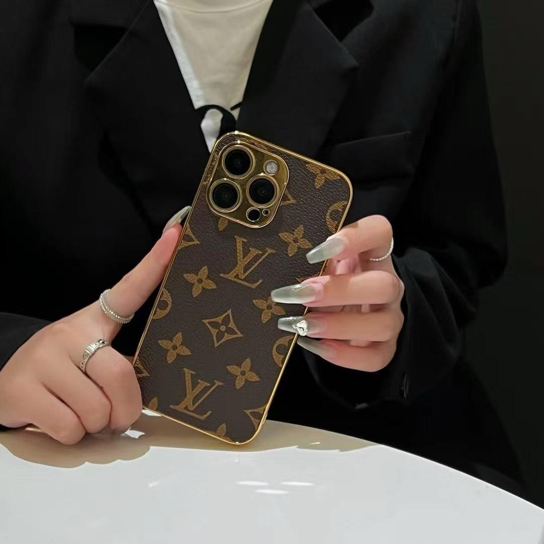 Louis Vuitton iPhone 14 case – monogram slim shockproof LV monogram designer phone cover