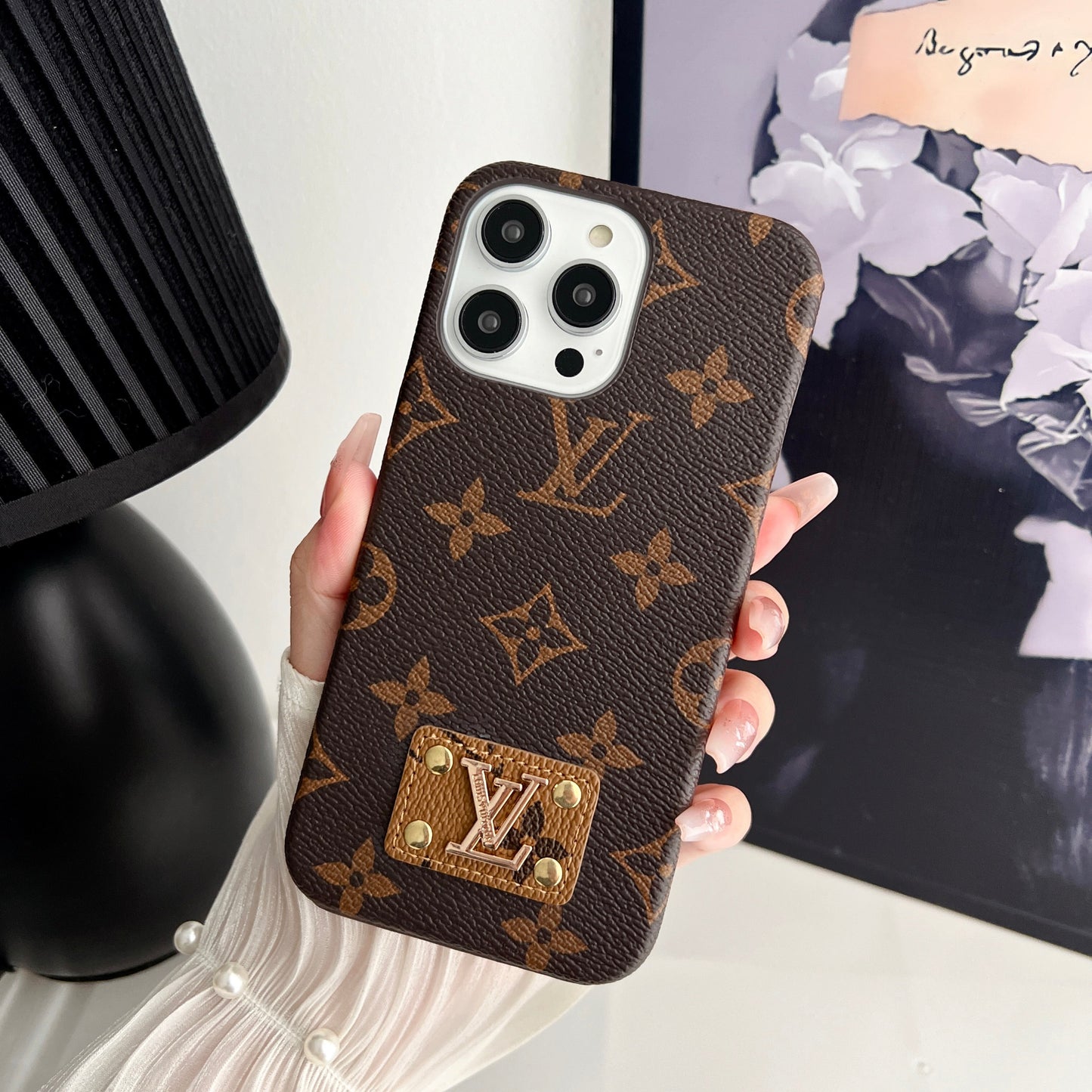 Louis Vuitton iPhone 15 case – monogram designer premium LV monogram designer phone cover