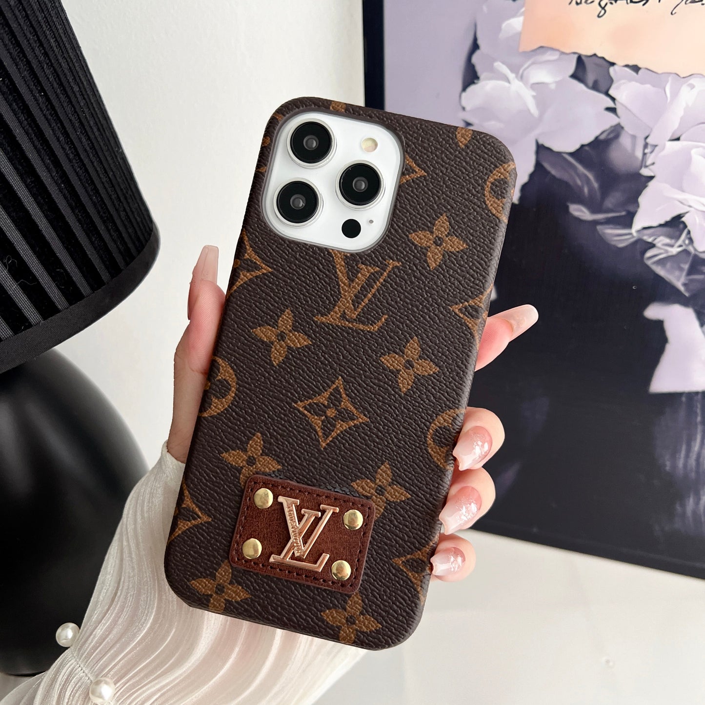 Louis Vuitton iPhone 15 case – monogram slim shockproof LV monogram designer phone cover