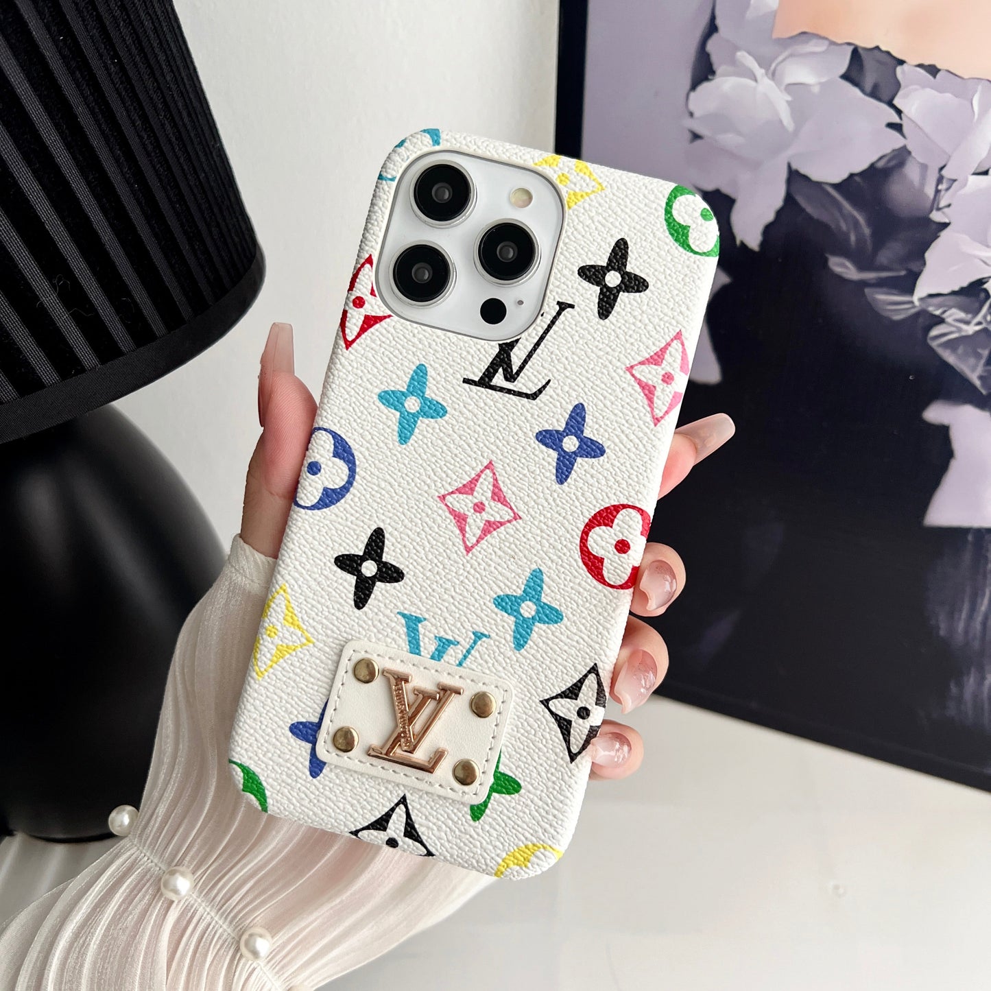 Louis Vuitton iPhone 15 case – monogram slim shockproof LV monogram designer phone cover