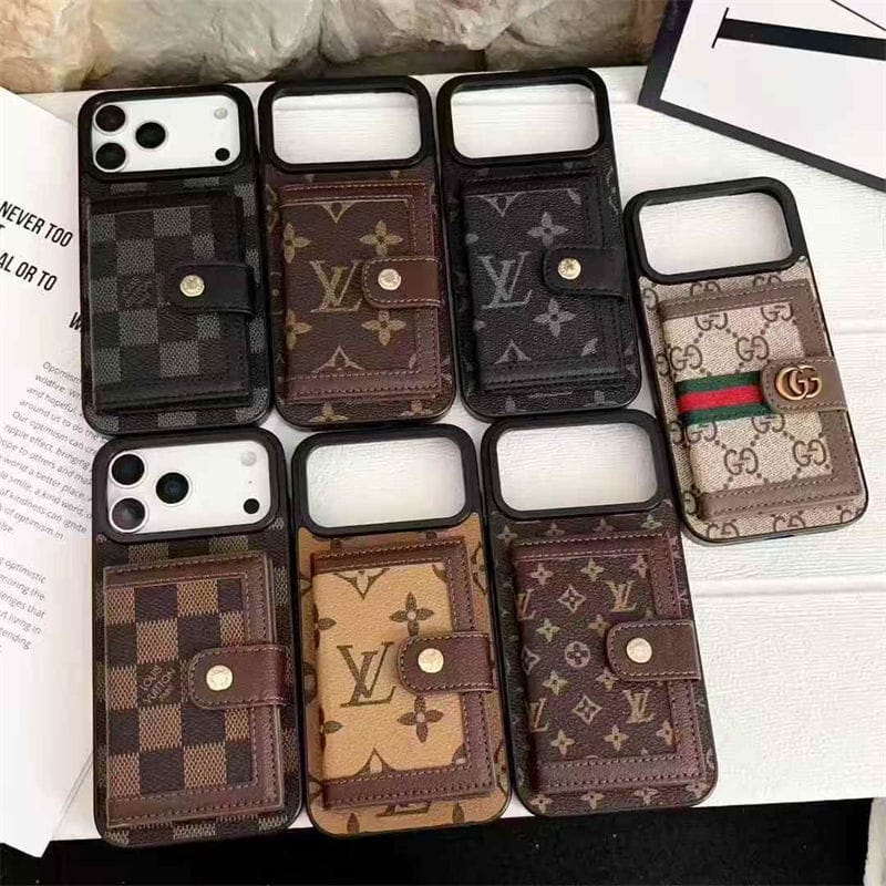 Louis Vuitton iPhone 16 case – monogram premium leather LV monogram designer phone cover