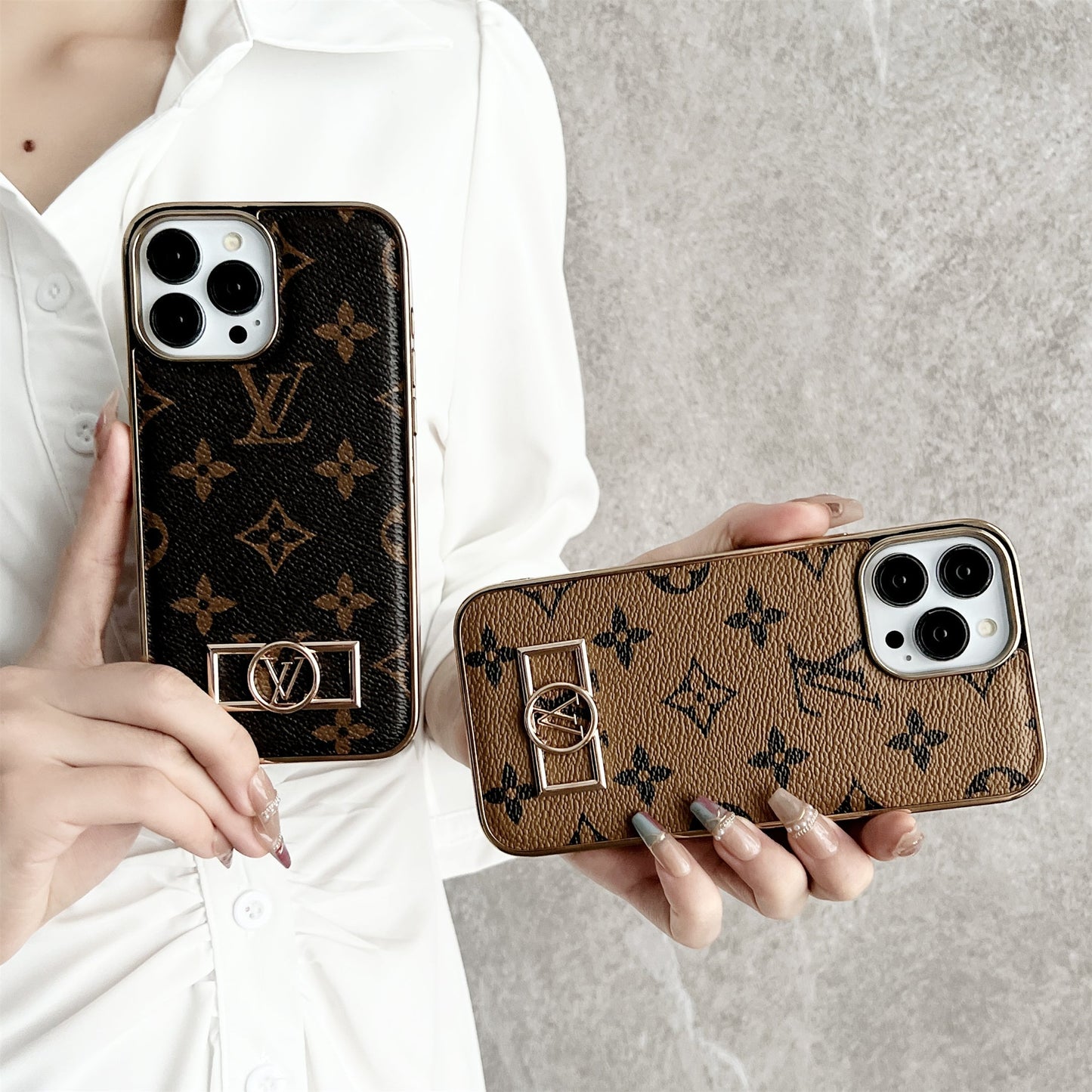 Louis Vuitton iPhone 17 Air case – monogram designer premium LV monogram designer phone cover