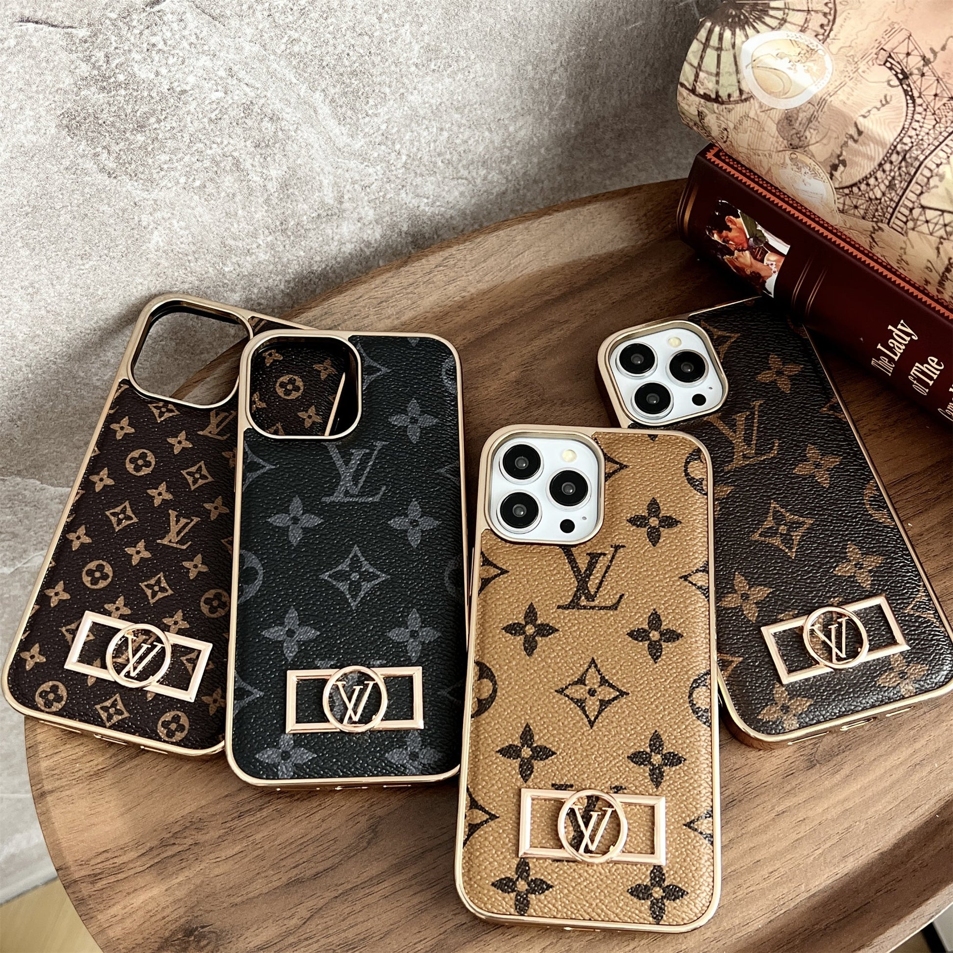 Louis Vuitton iPhone 17 Air case – monogram leather slim LV monogram designer phone cover