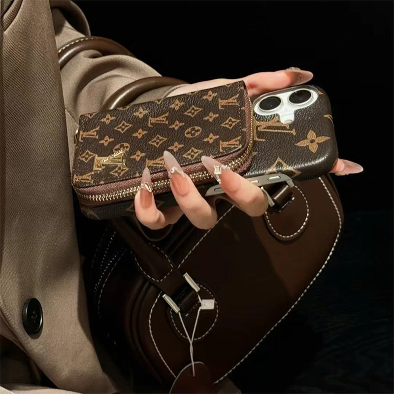 Louis Vuitton iPhone 17 Air case – monogram premium leather LV monogram designer phone cover