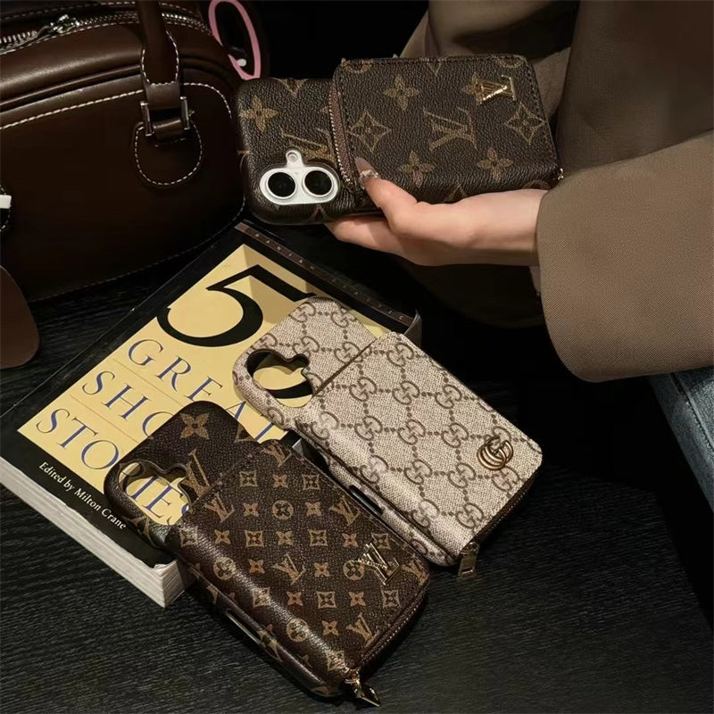 Louis Vuitton iPhone 17 Air case – monogram premium leather LV monogram designer phone cover