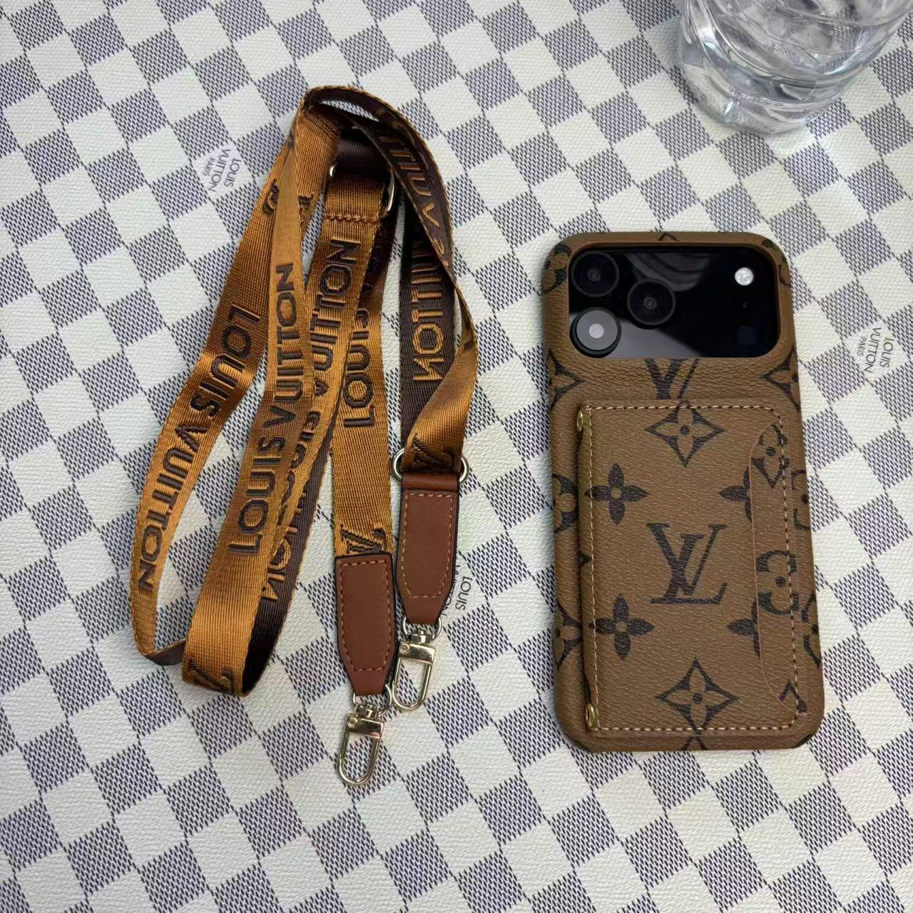 Louis Vuitton iPhone 17 Air case – monogram slim shockproof LV monogram designer phone cover