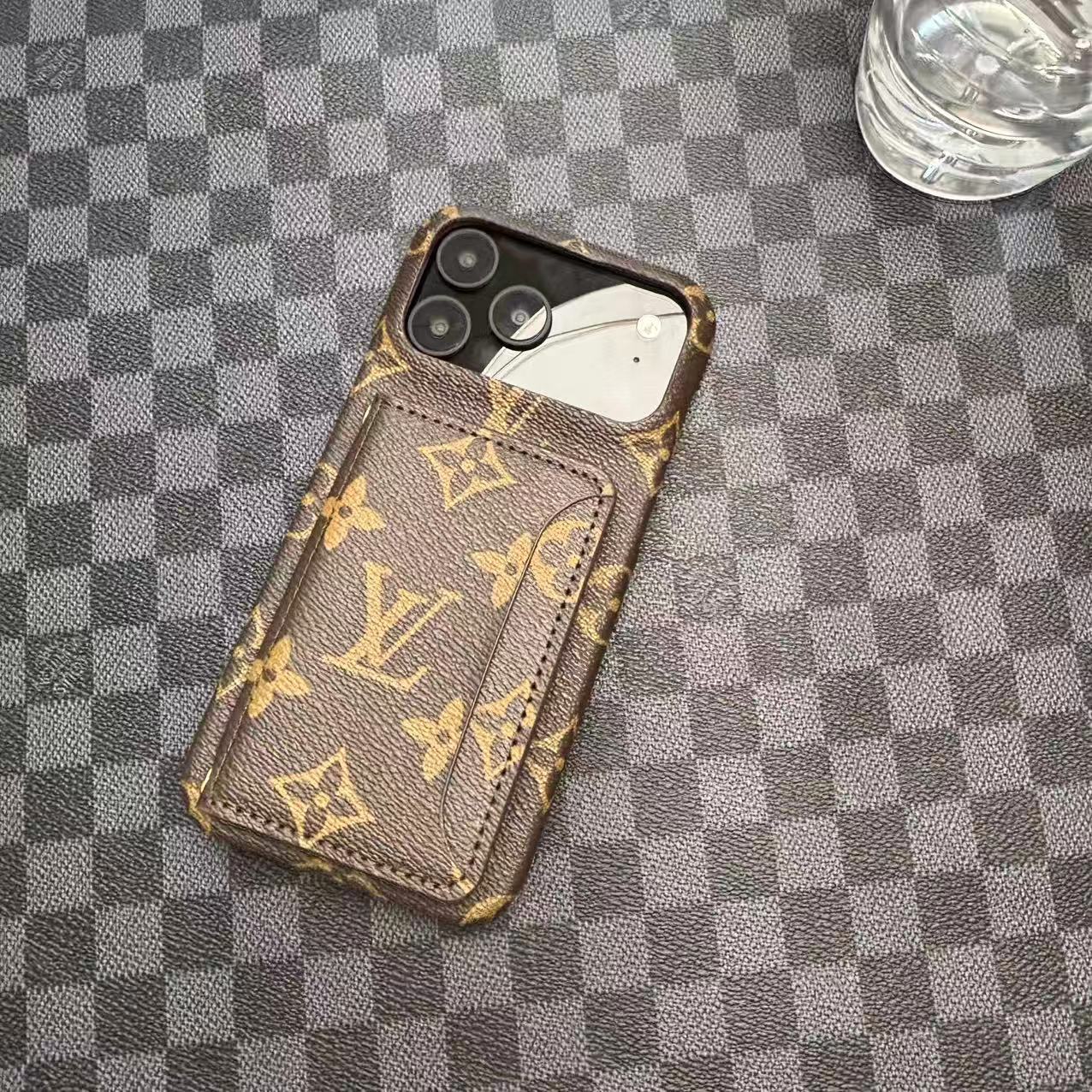 Louis Vuitton iPhone 17 Air case – monogram slim shockproof LV monogram designer phone cover