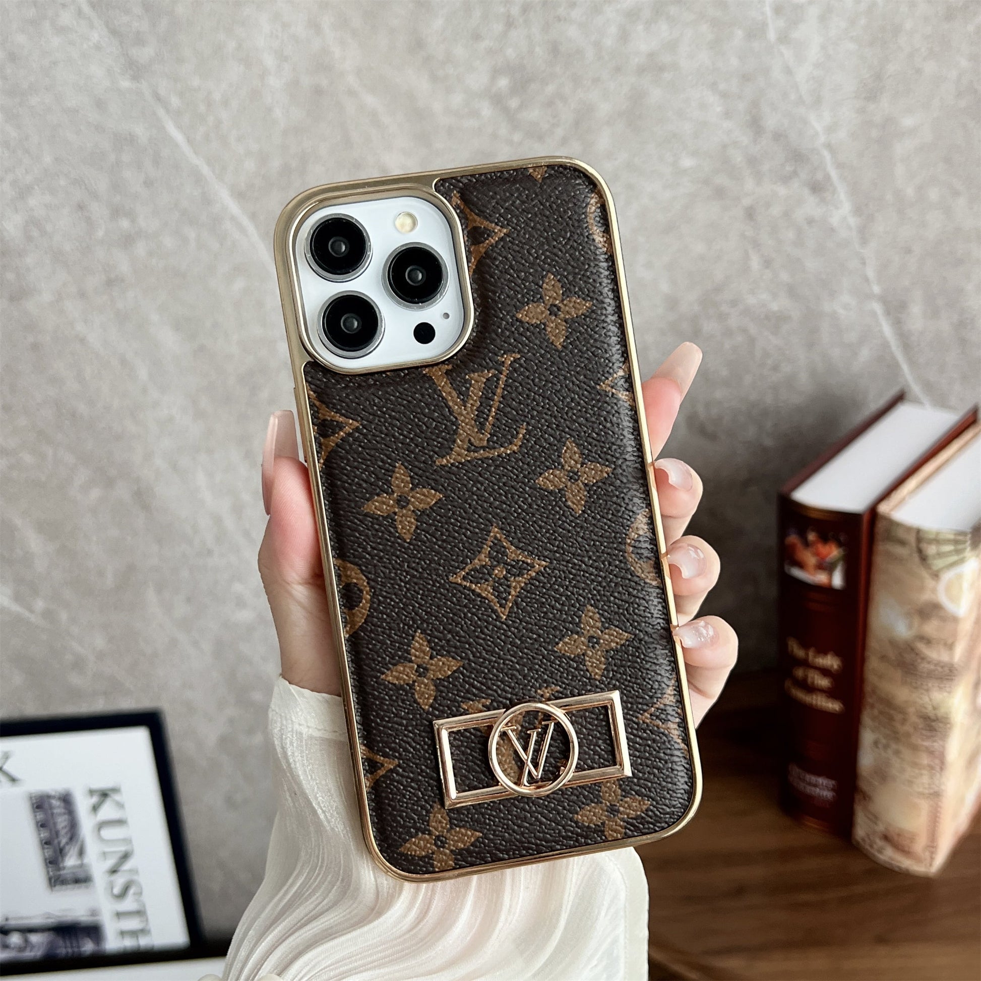 Louis Vuitton iPhone 17 Air case – monogram slim shockproof LV monogram designer phone cover
