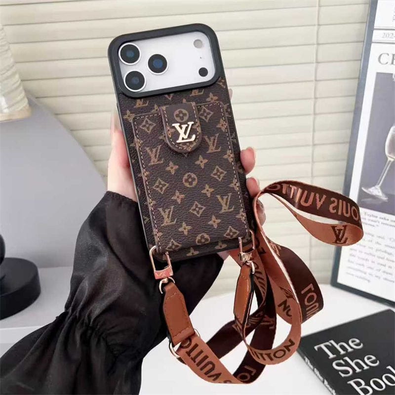 Louis Vuitton iPhone 17 Pro case – luxury leather slim LV monogram designer phone cover