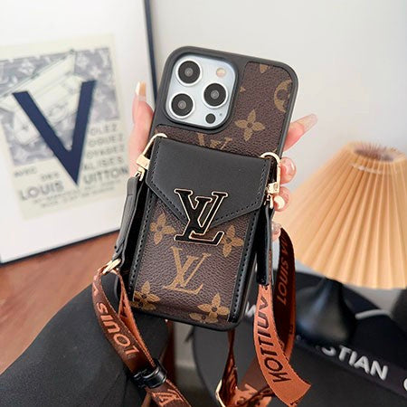 Louis Vuitton iPhone 17 Pro Max case – monogram leather slim LV monogram designer phone cover