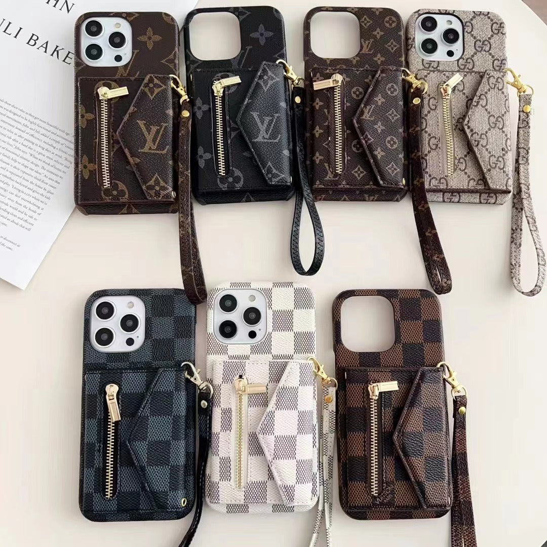 Louis Vuitton iPhone 17 Pro Max case – monogram leather slim LV monogram designer phone cover