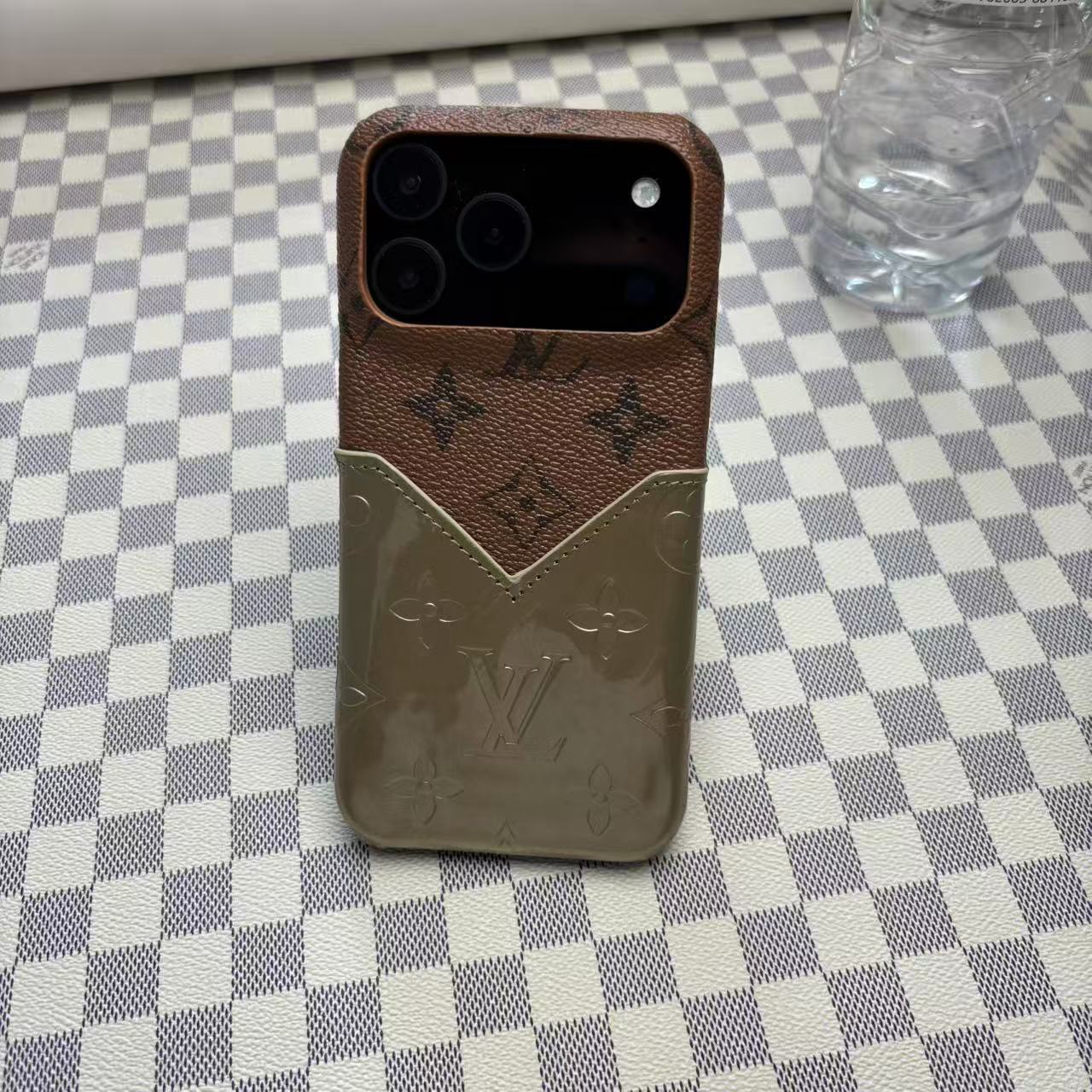 Louis Vuitton iPhone 17 Pro Max case – monogram slim shockproof LV monogram designer phone cover