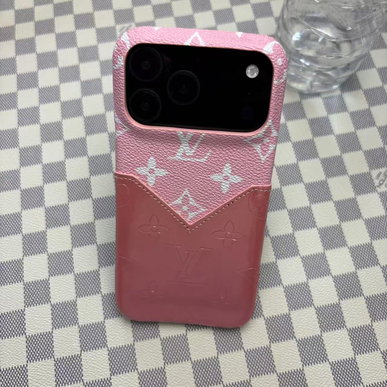 Louis Vuitton iPhone 17 Pro Max case – monogram slim shockproof LV monogram designer phone cover