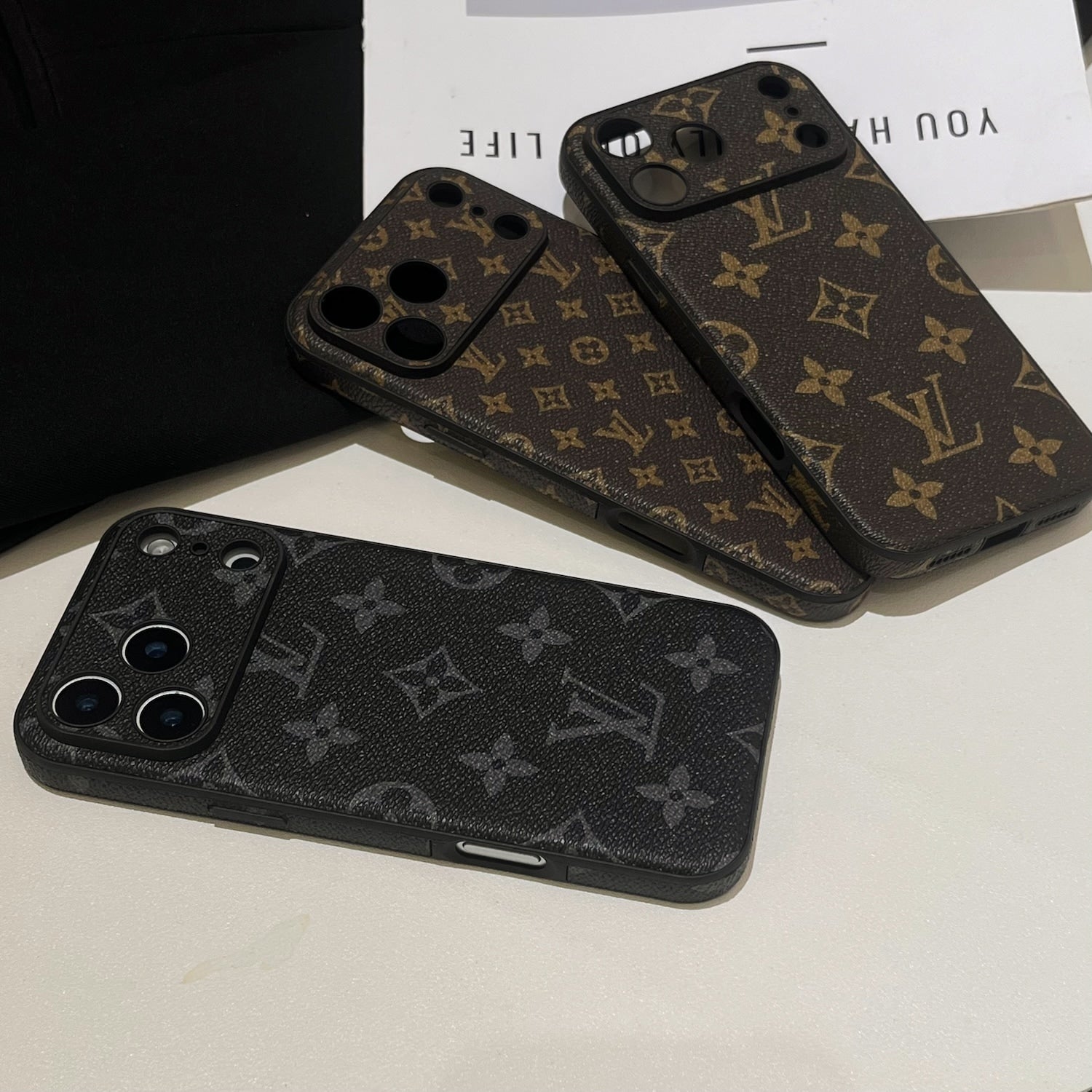 Louis Vuitton iPhone 17 Pro case – monogram designer premium LV monogram designer phone cover
