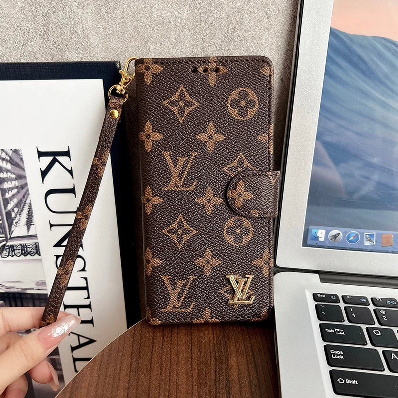 Louis Vuitton iPhone 17 Pro case – monogram leather slim LV monogram designer phone cover
