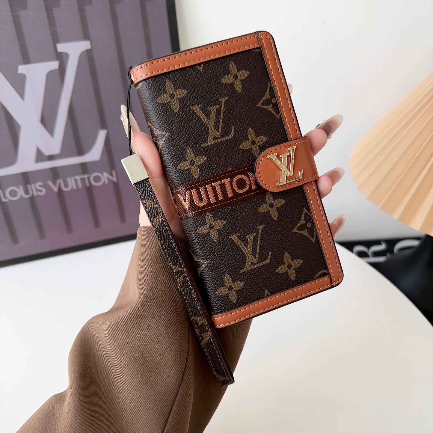 Louis Vuitton iPhone 17 Pro case – monogram slim shockproof LV monogram designer phone cover