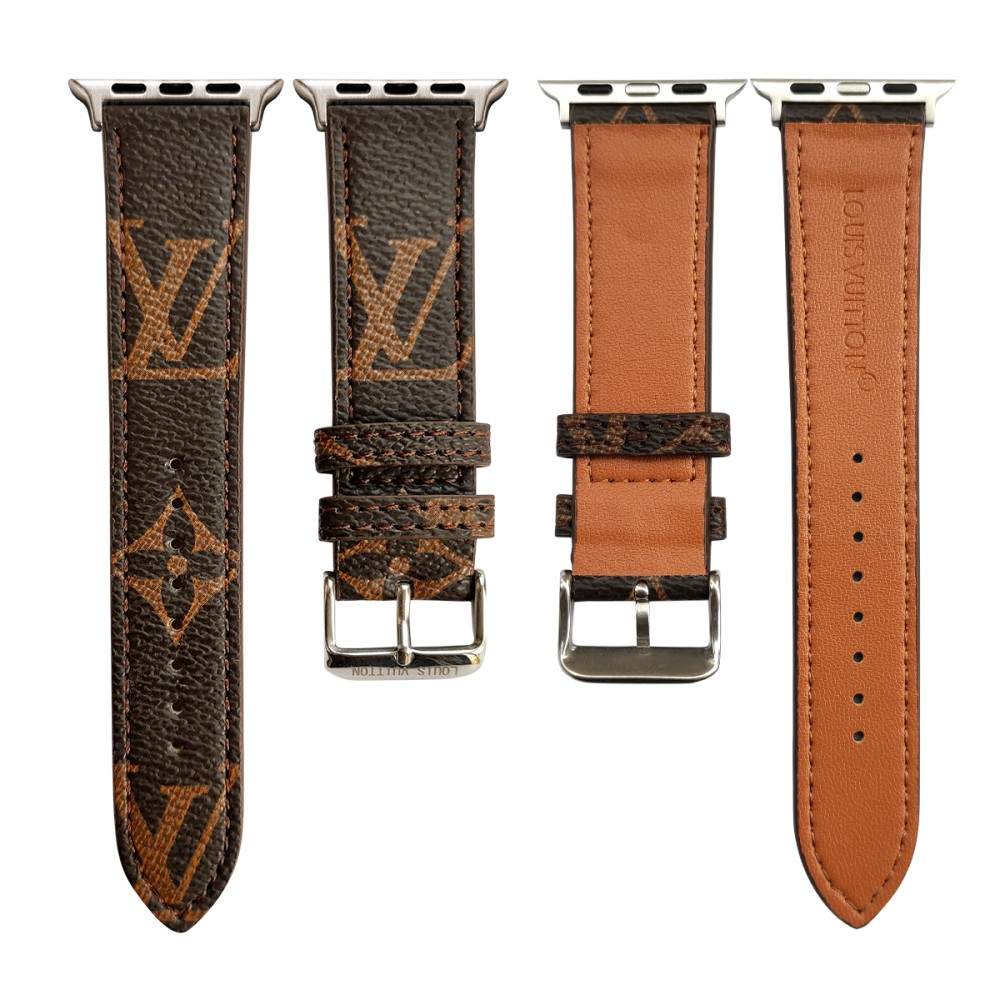 Louis Vuitton Brown Luxury Classic Strap For Apple Watch