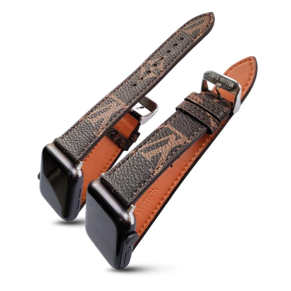 Louis Vuitton Brown Luxury Classic Strap For Apple Watch