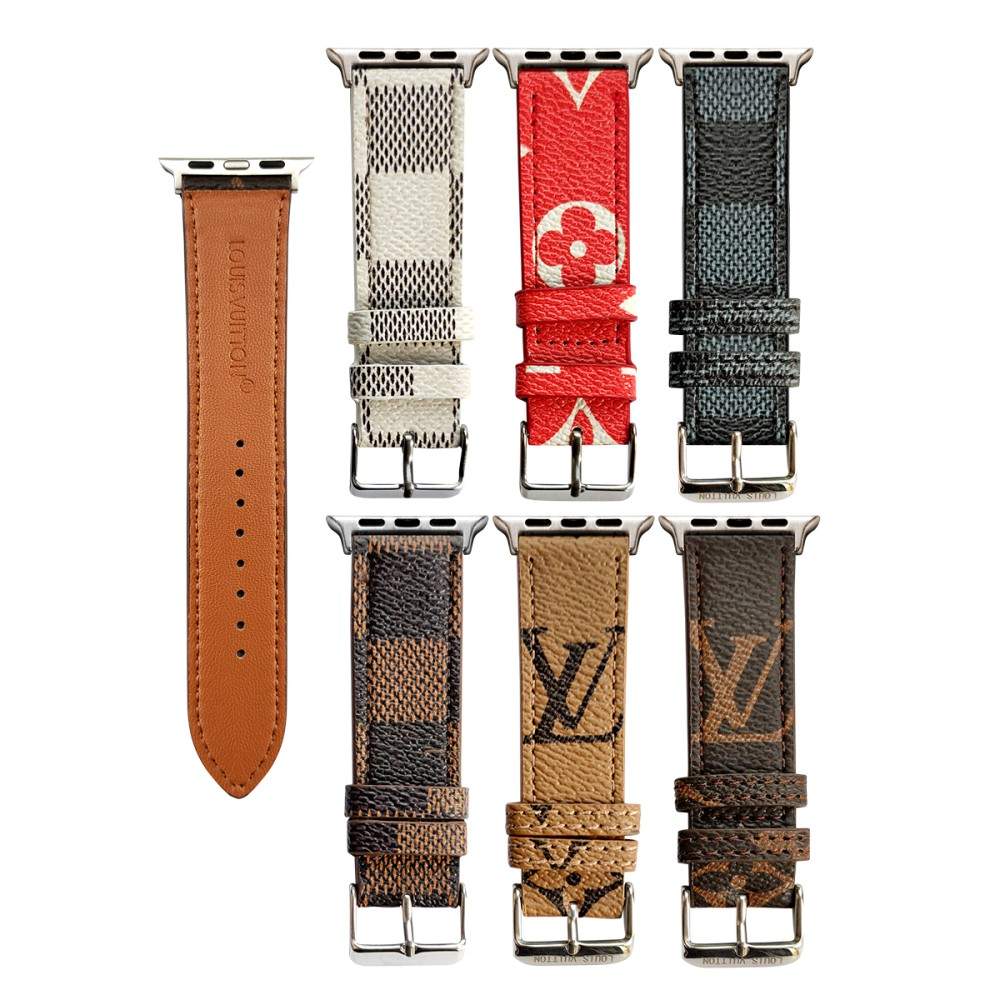 Louis Vuitton Brown Luxury Classic Strap For Apple Watch