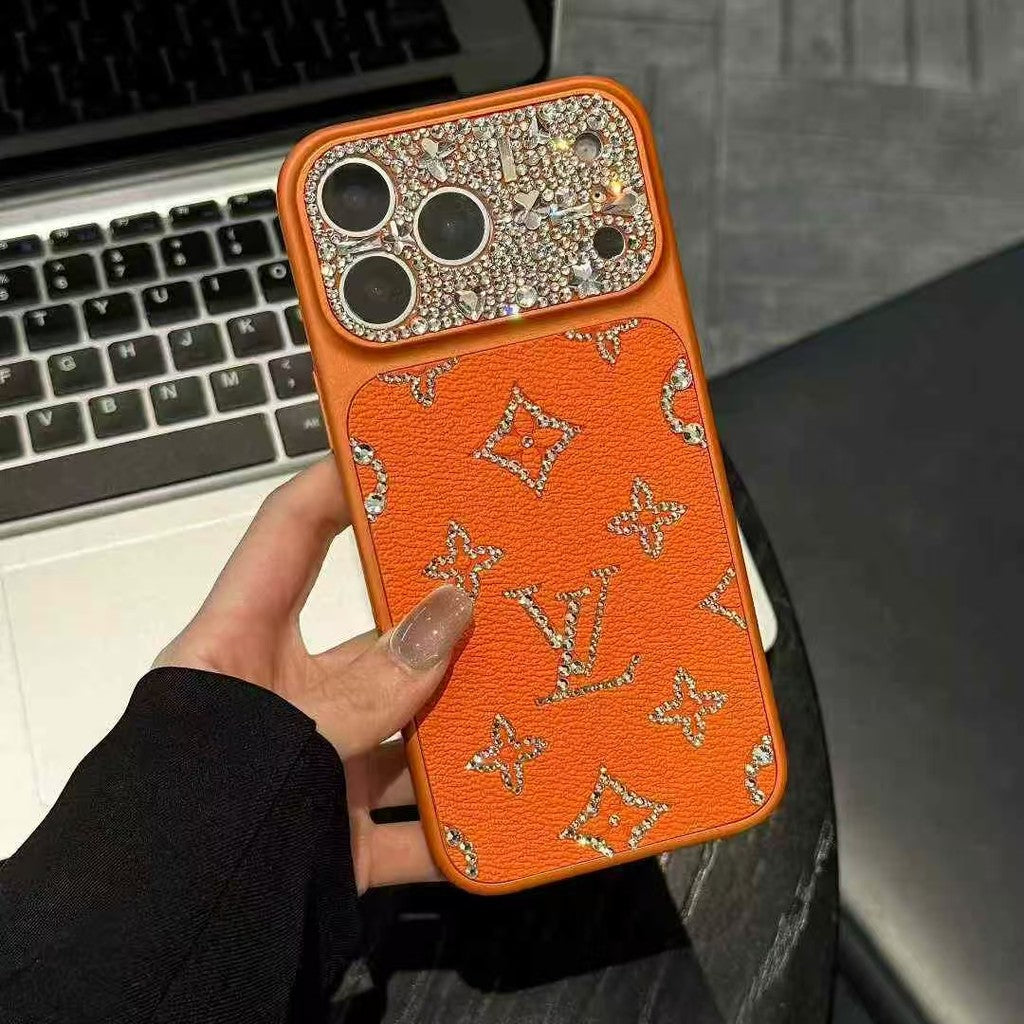 Luxury LV Rhinestones Glitter Phone Case For iPhone 17/ 16 / 15 / 14